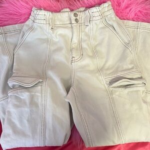 PACSUN White Cargo Pants